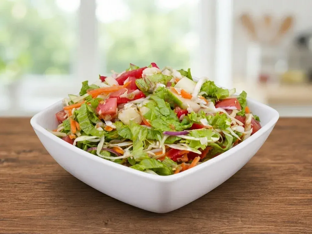 Cómo preparar una receta de ensalada de lechuga fresca y sencilla paso a paso para el almuerzo diario.