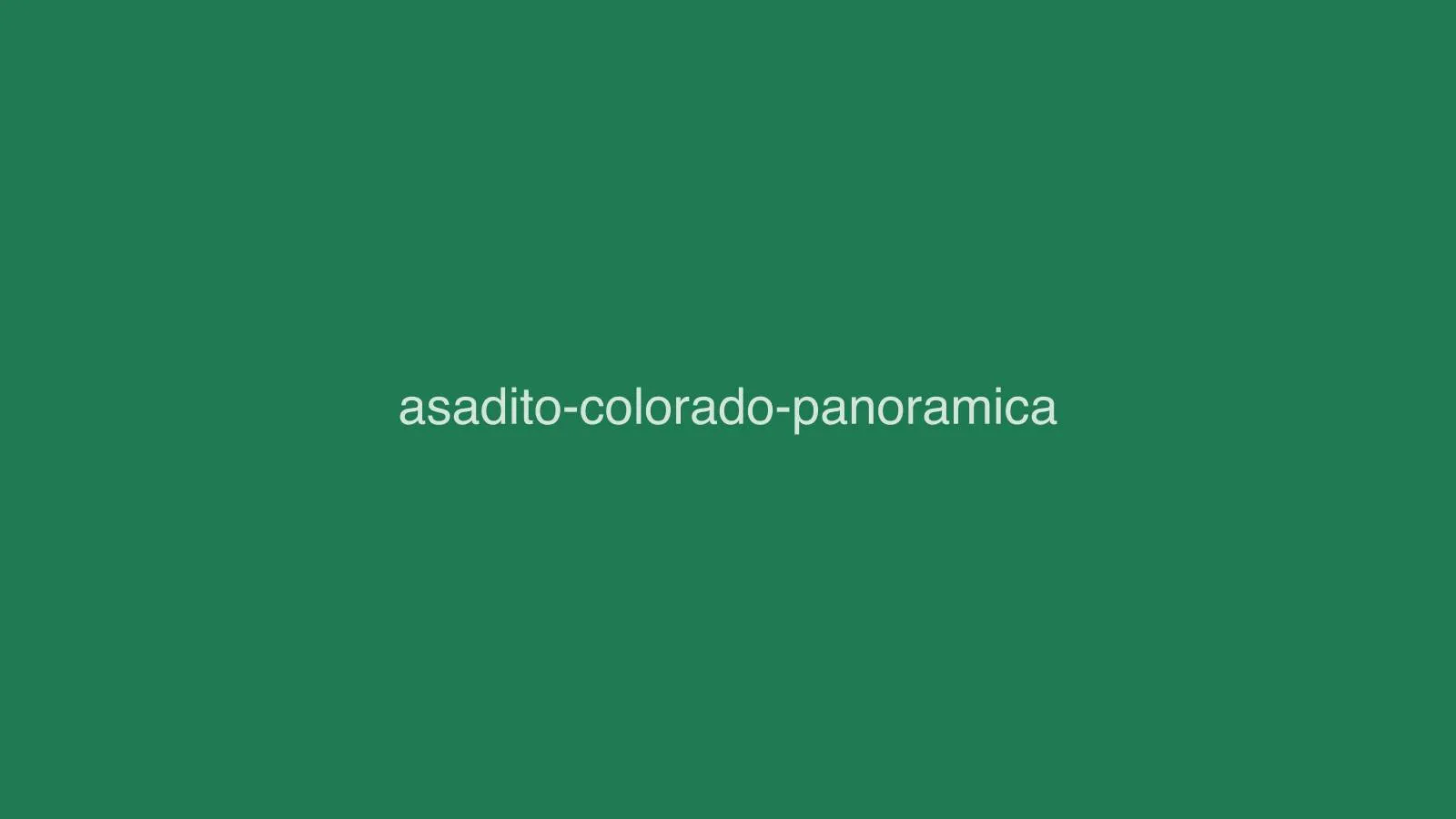 Asadito colorado