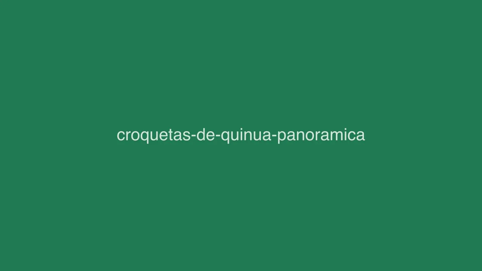 Croquetas de quinua