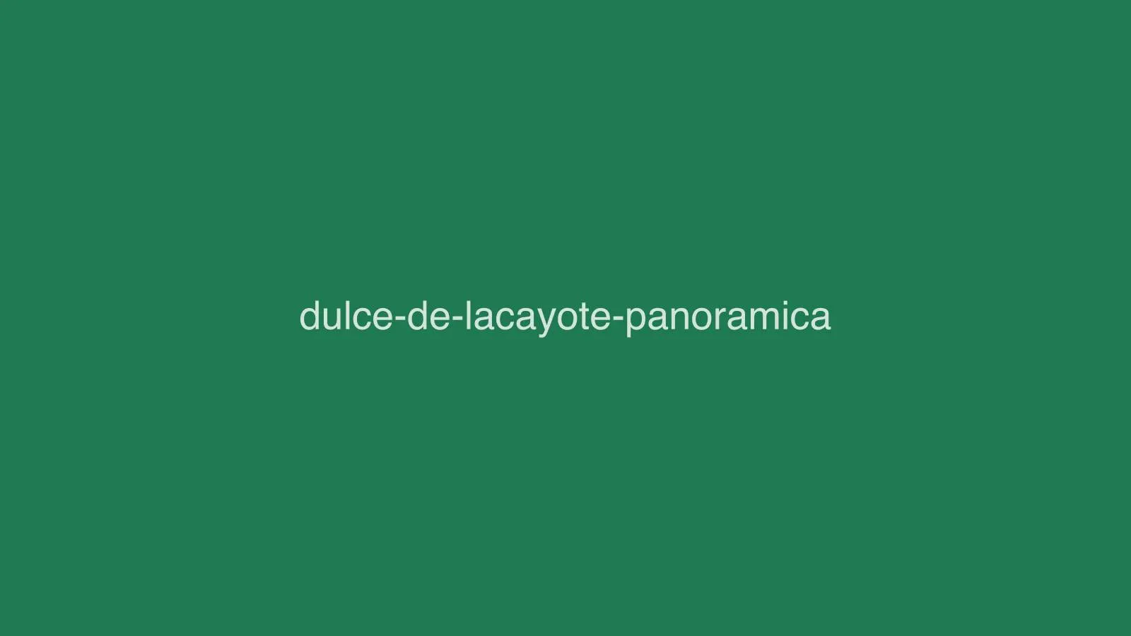 Dulce de lacayote