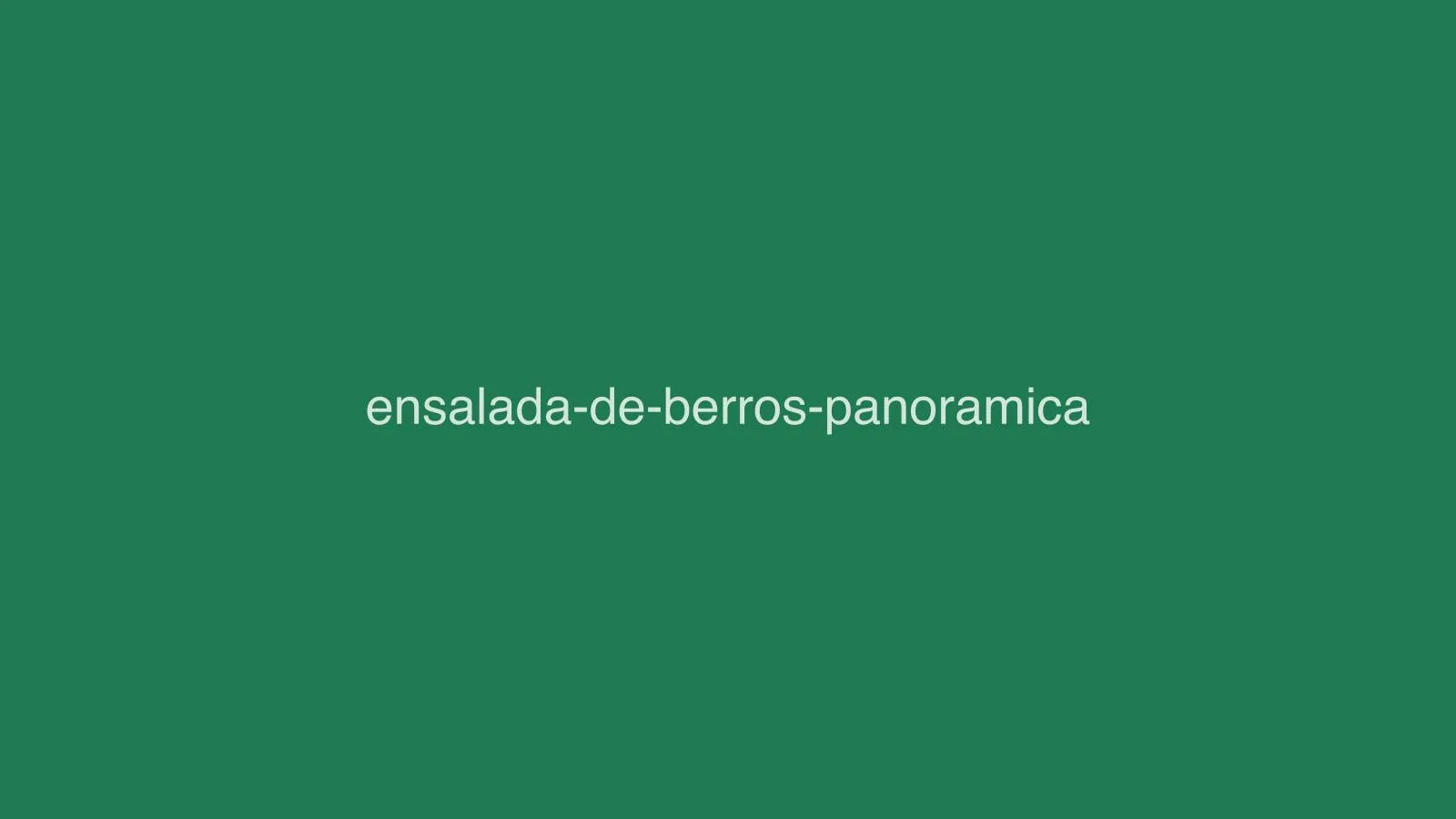 Ensalada de berros