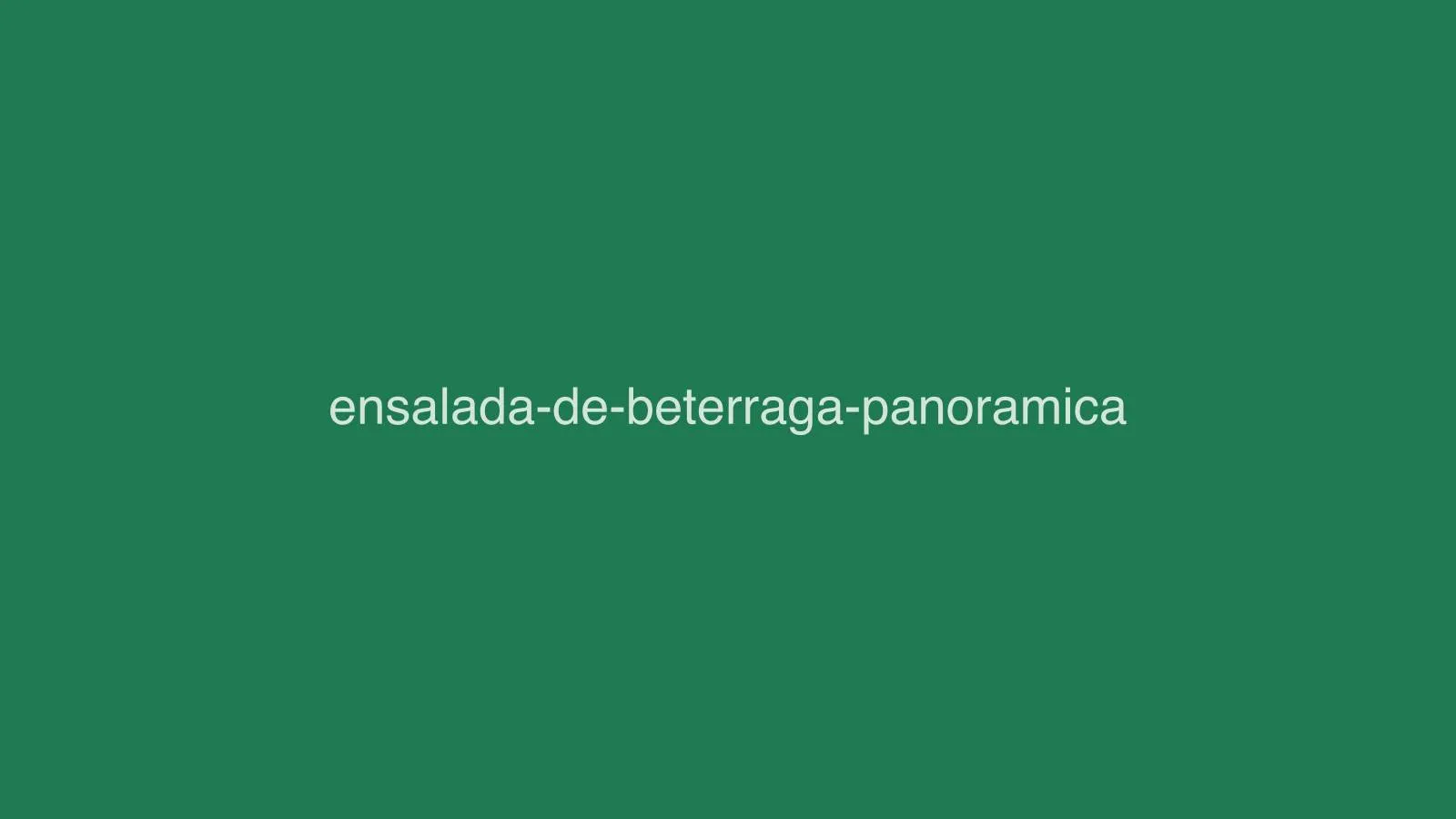 Ensalada de betarraga