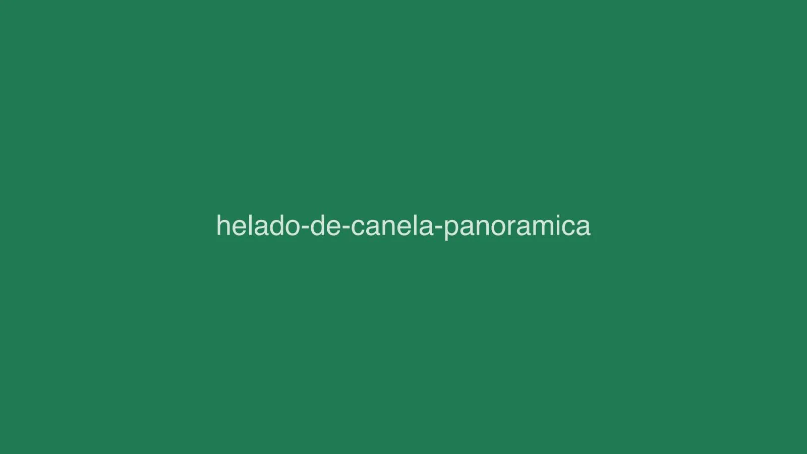 Helado de canela