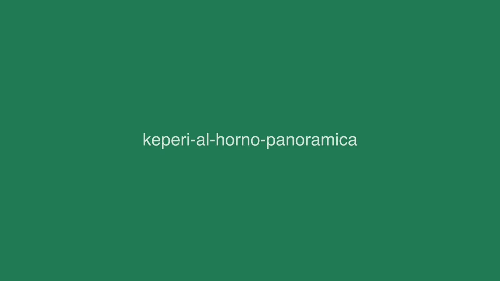 Keperí al horno