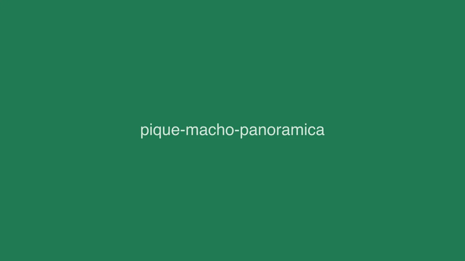 Pique macho