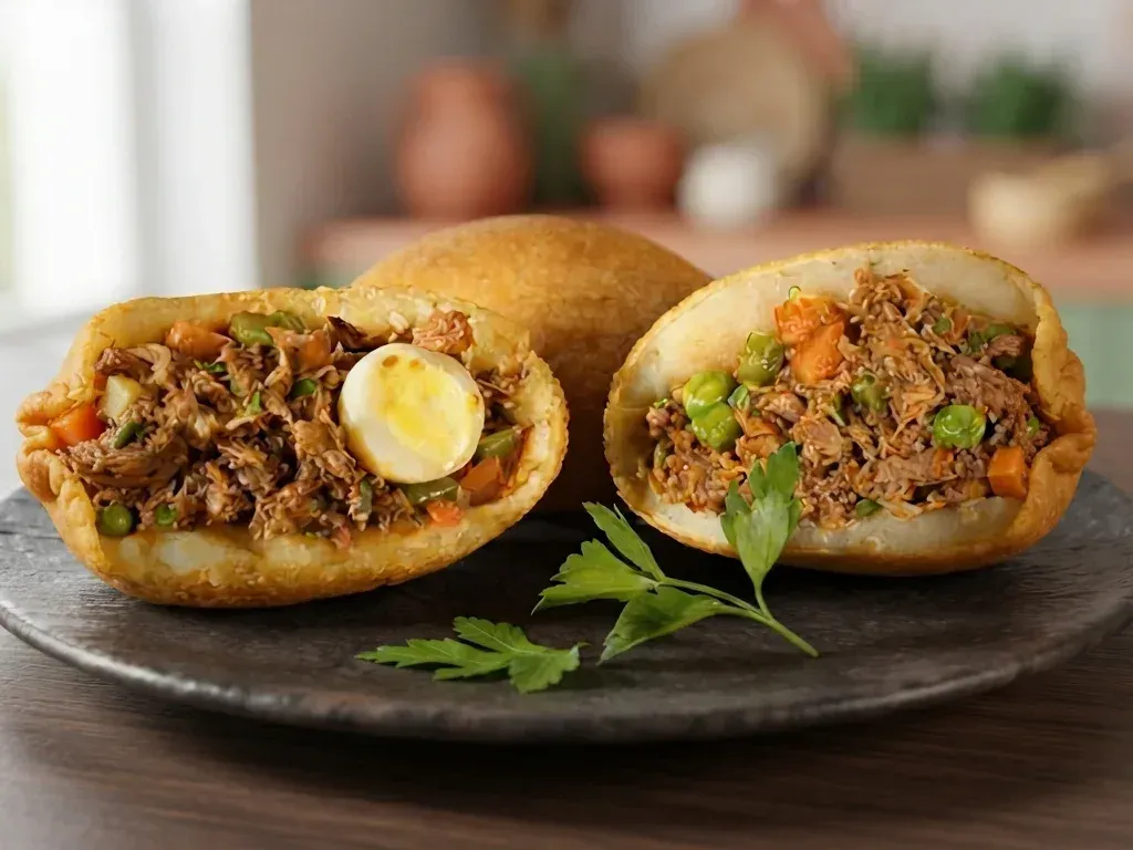Cómo hacer la receta casera de papa rellena boliviana crujiente por fuera y suave por dentro paso a paso