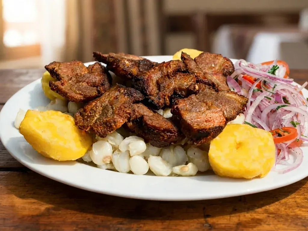 Cómo preparar la receta tradicional de asadito colorado de Vallegrande con carne de cerdo paso a paso