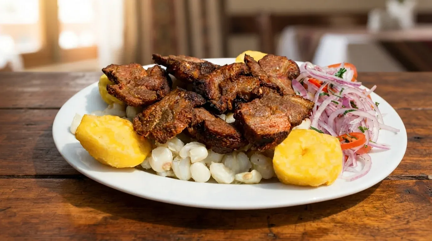 Cómo preparar la receta tradicional de asadito colorado de Vallegrande con carne de cerdo paso a paso