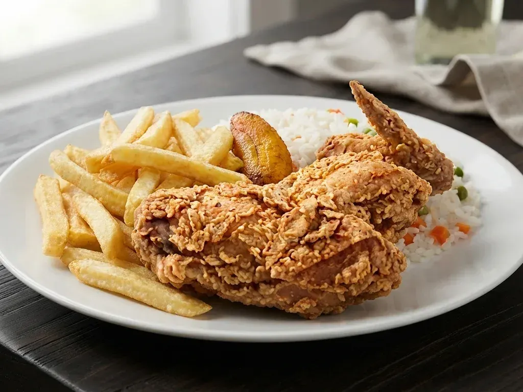 Cómo preparar la receta de pollo broaster casero jugoso por dentro y crocante por fuera paso a paso.