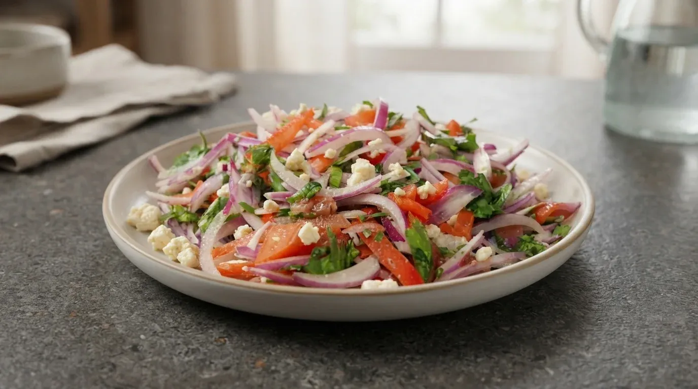 Cómo preparar la receta fácil de ensalada criolla boliviana paso a paso como guarnición perfecta