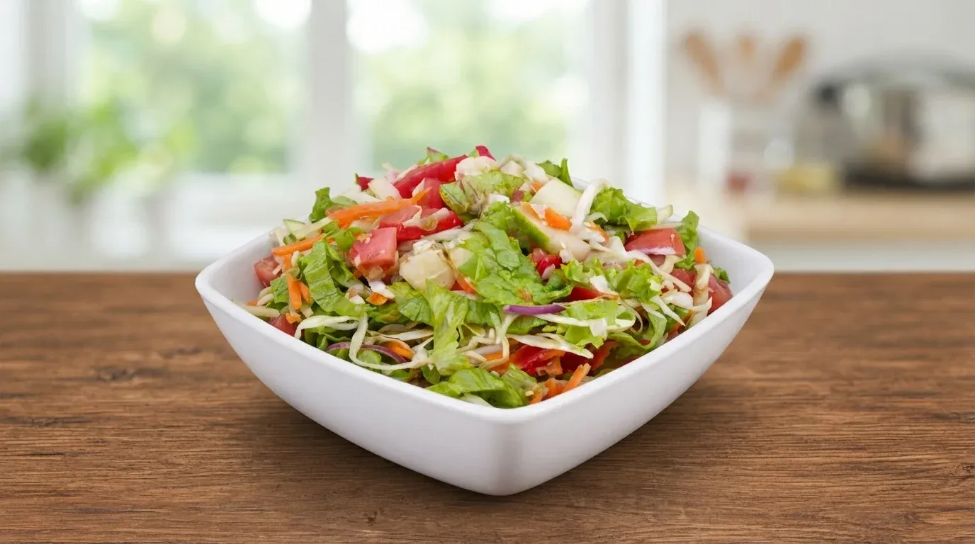 Cómo preparar una receta de ensalada de lechuga fresca y sencilla paso a paso para el almuerzo diario.